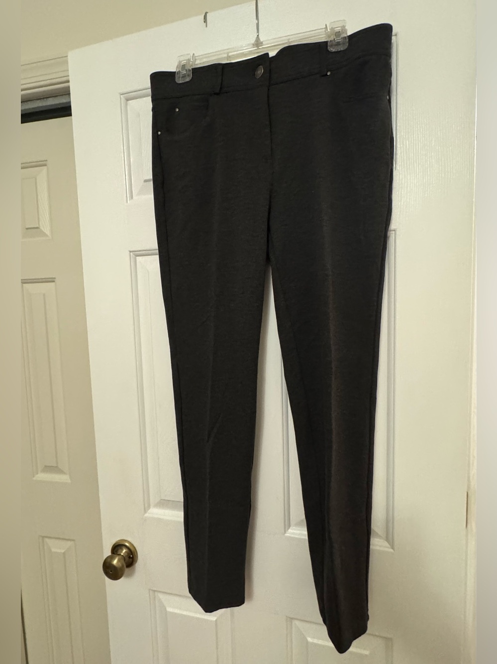 89th + Madison Charcoal Gray Knit Pants Size 12